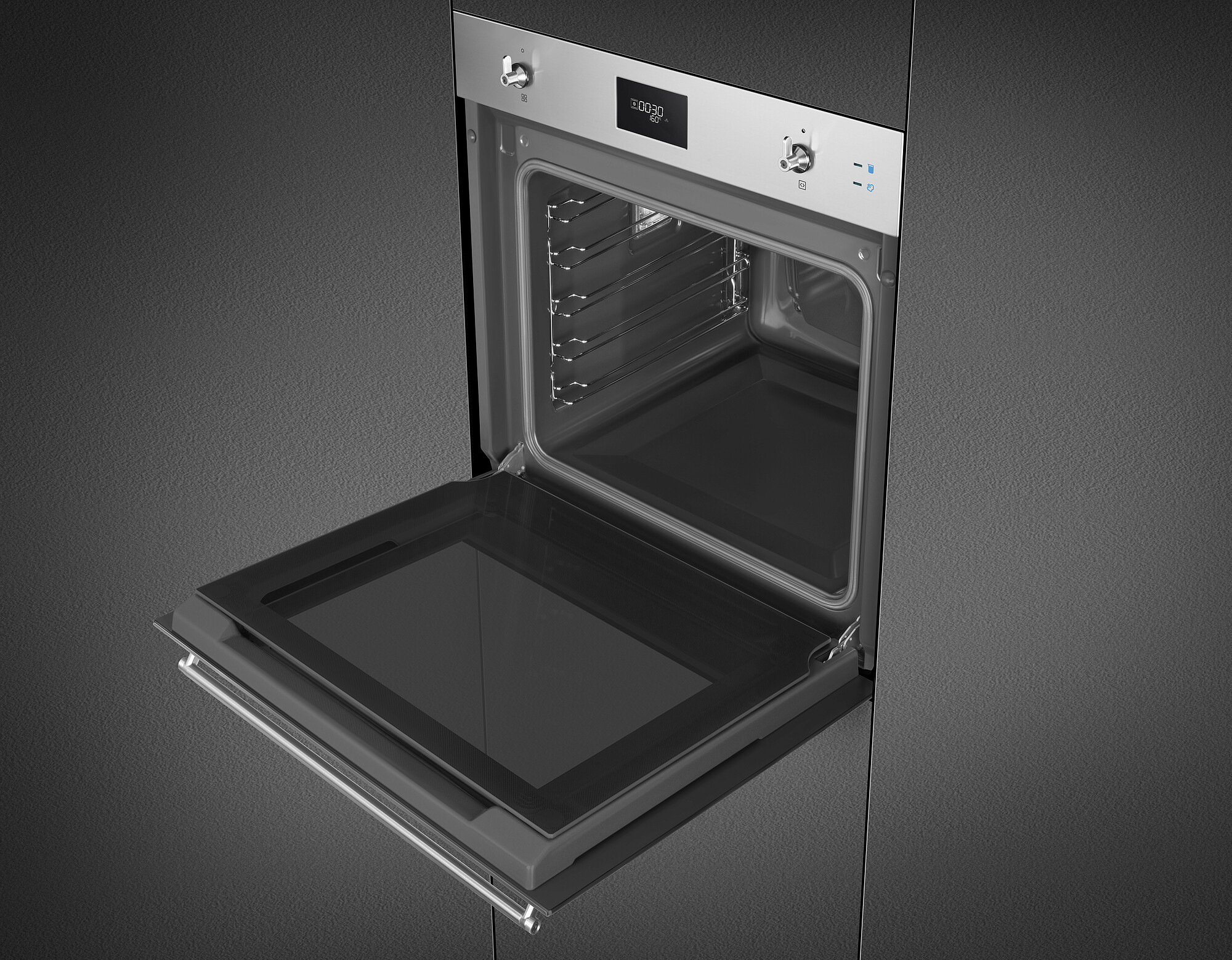 SMEG KOMBINÁLT SÜTŐ, GŐZFUNKCIÓVAL, Classica design, Galileo, 60 cm, CS LCD, inox - Image 7