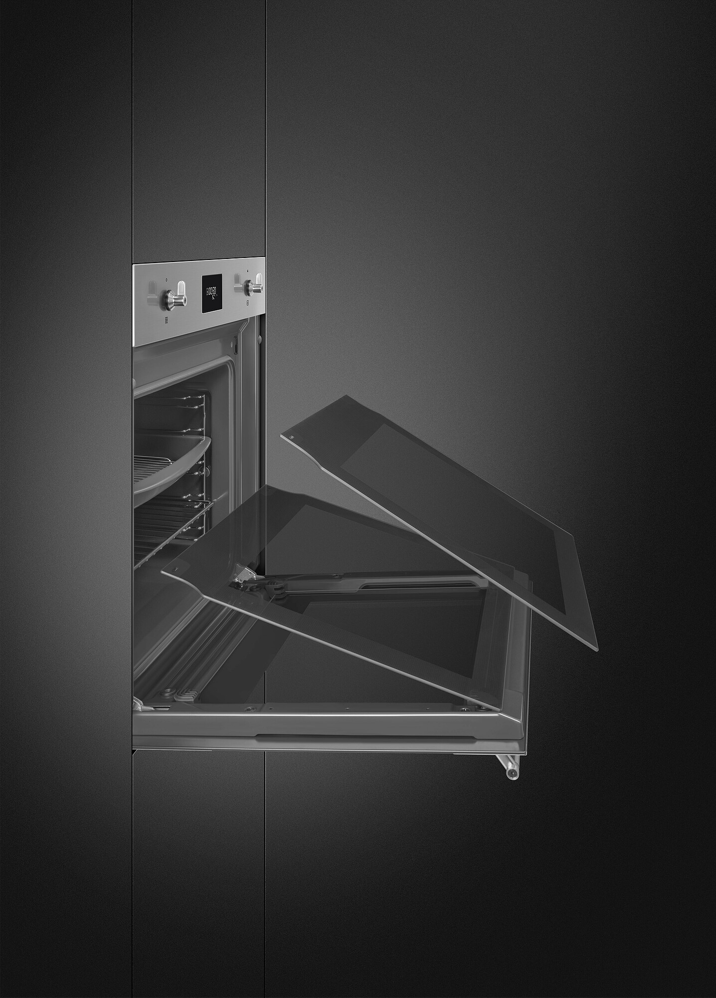 SMEG KOMBINÁLT SÜTŐ, GŐZFUNKCIÓVAL, Classica design, Galileo, 60 cm, CS LCD, inox - Image 8