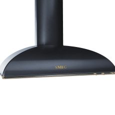SMEG COLONIALE design kürtős fali páraelszívó, 90 cm, antracit