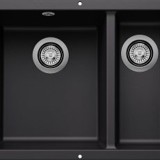 BLANCO ROTAN 340/160-U balos  fekete exc. nélk.