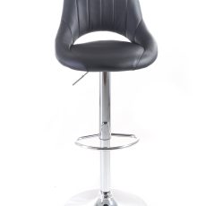 G21 Aletra bárszék, fekete, műbőr