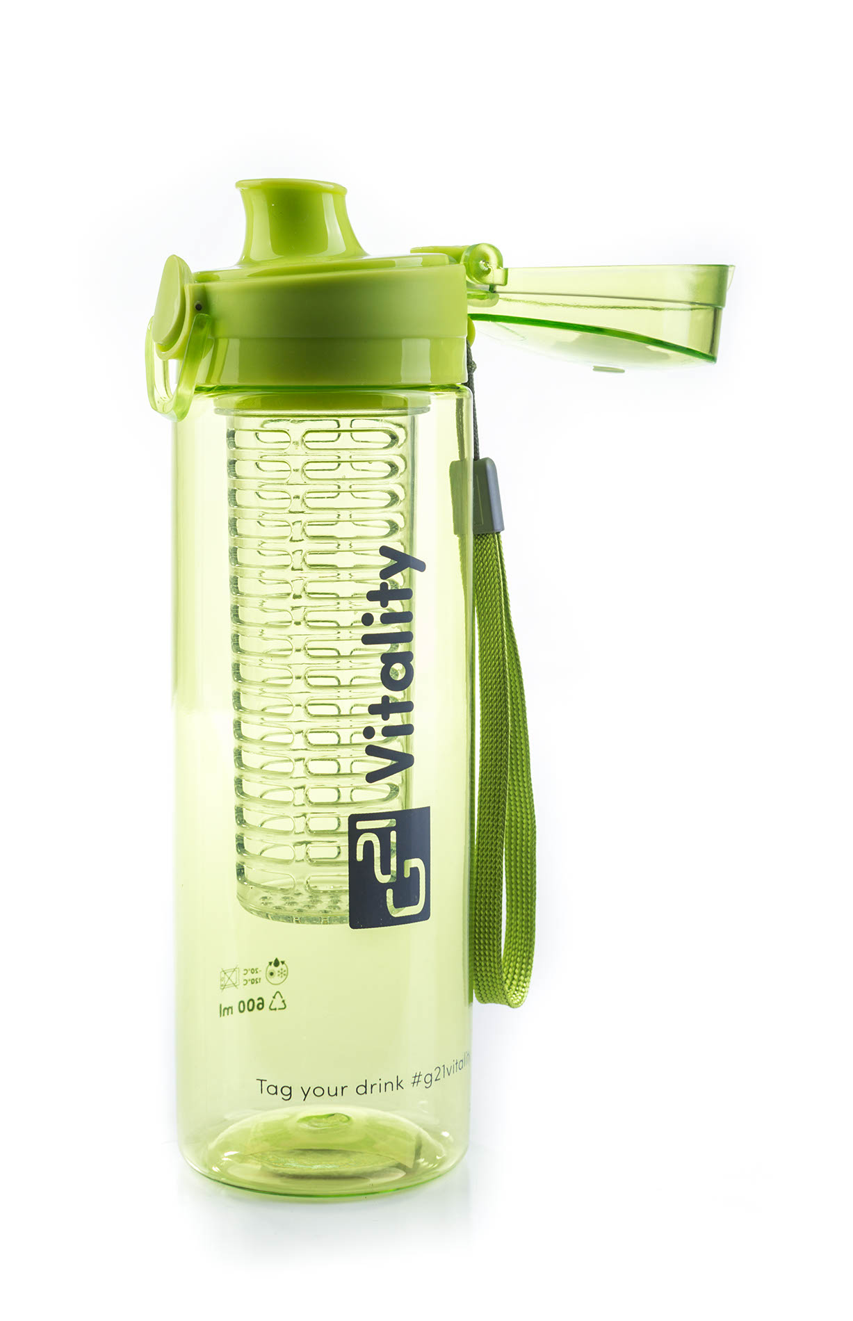 G21 smoothie/juice palack, 600 ml, zöld - Image 2