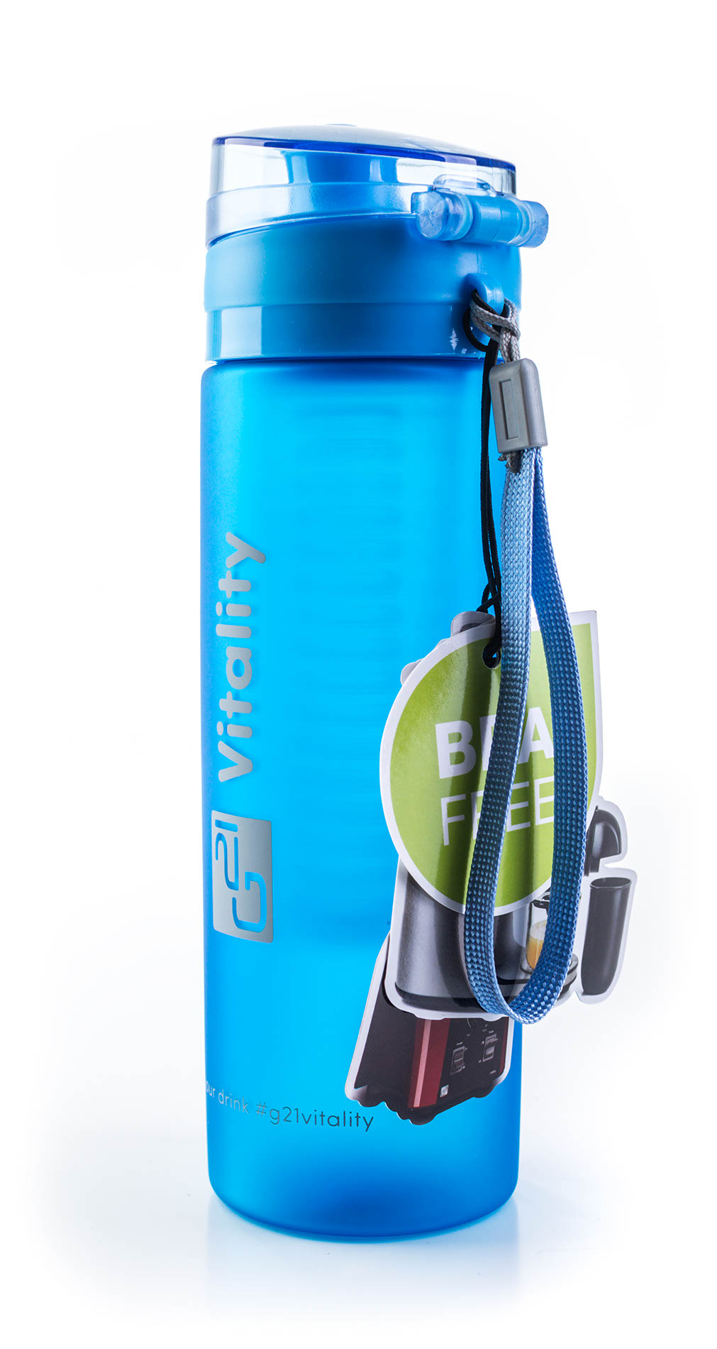 G21 smoothie/juice palack, 600 ml, jégkék - Image 6