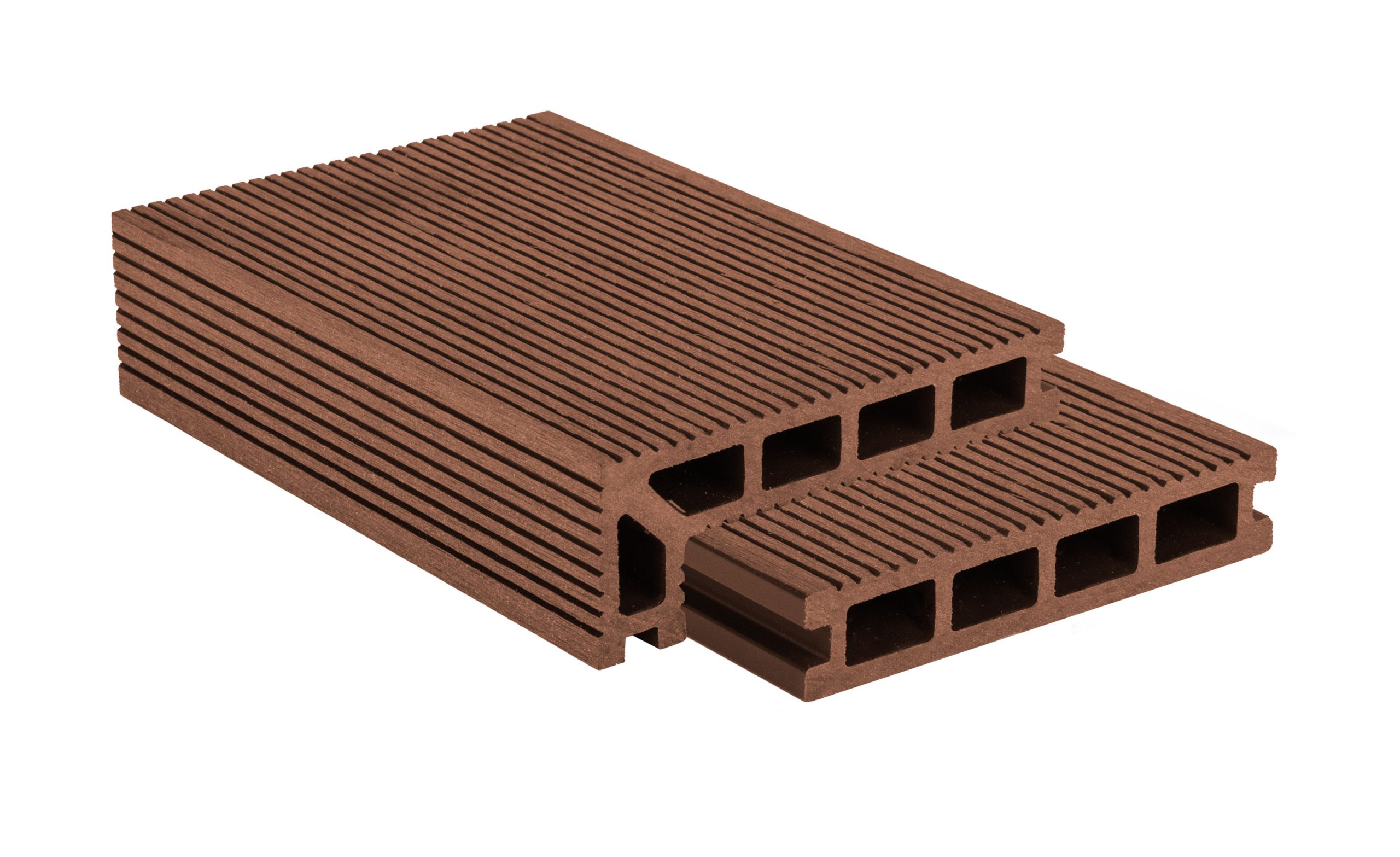 G21 kültéri padlóburkolat 2,5 x 14 x 300 cm, cseresznye szín, WPC - Image 3