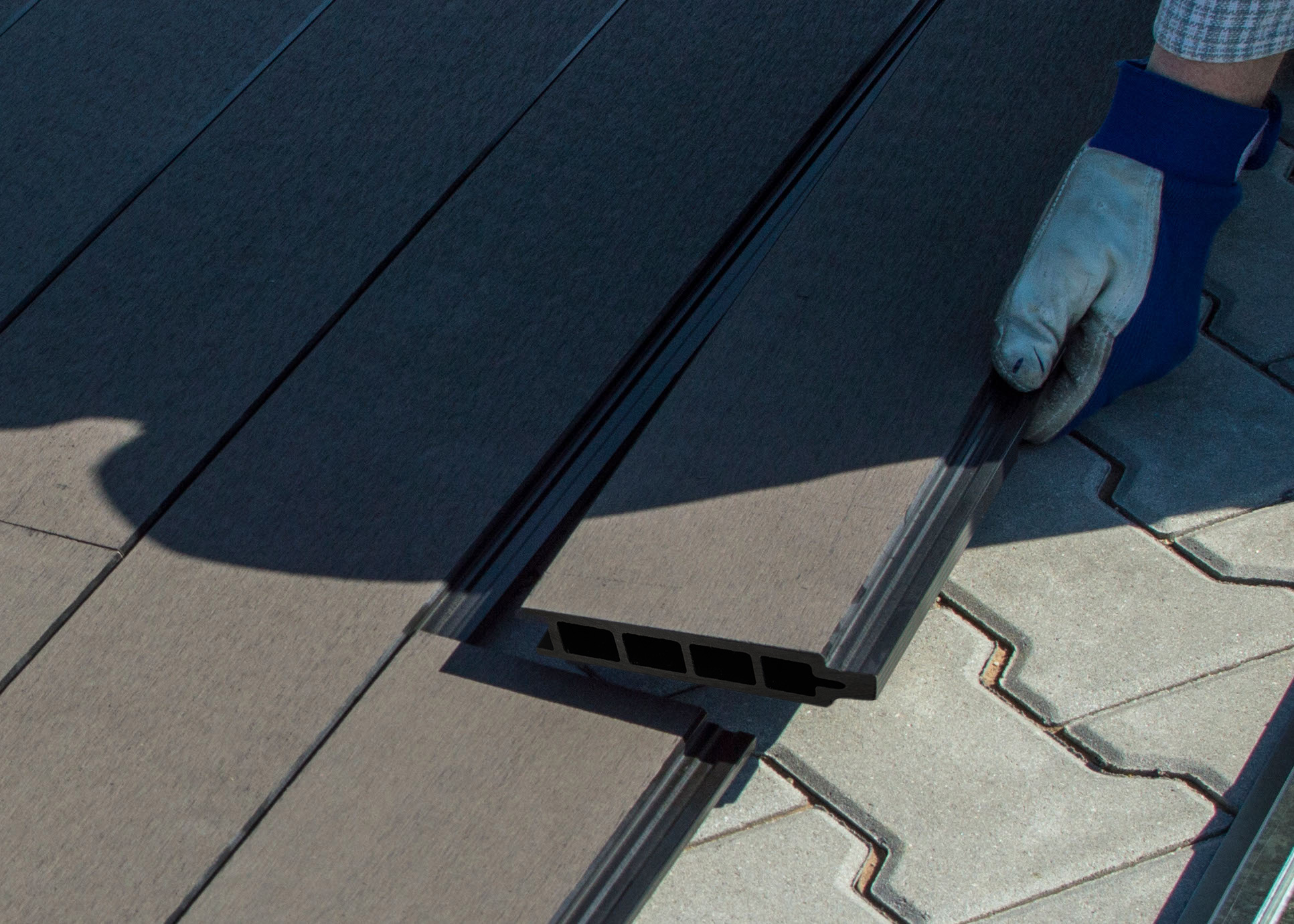 WPC padlóburkolat a G21 GAH 1300 kerti tárolóhoz, Eben - Image 8