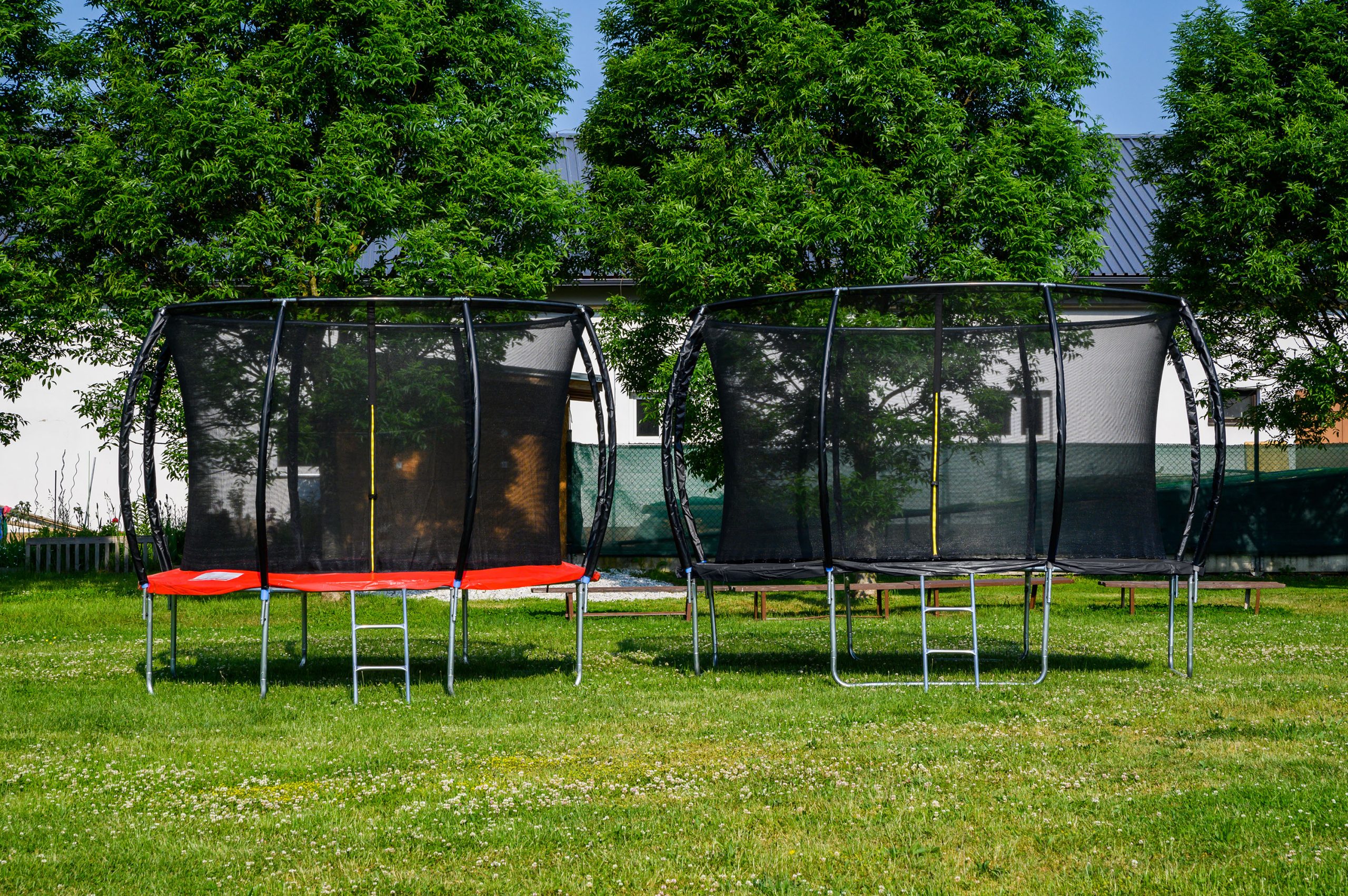 G21 SpaceJump trambulin védőhalóval, 305 cm, ajándék létrával, fekete színben - Image 9