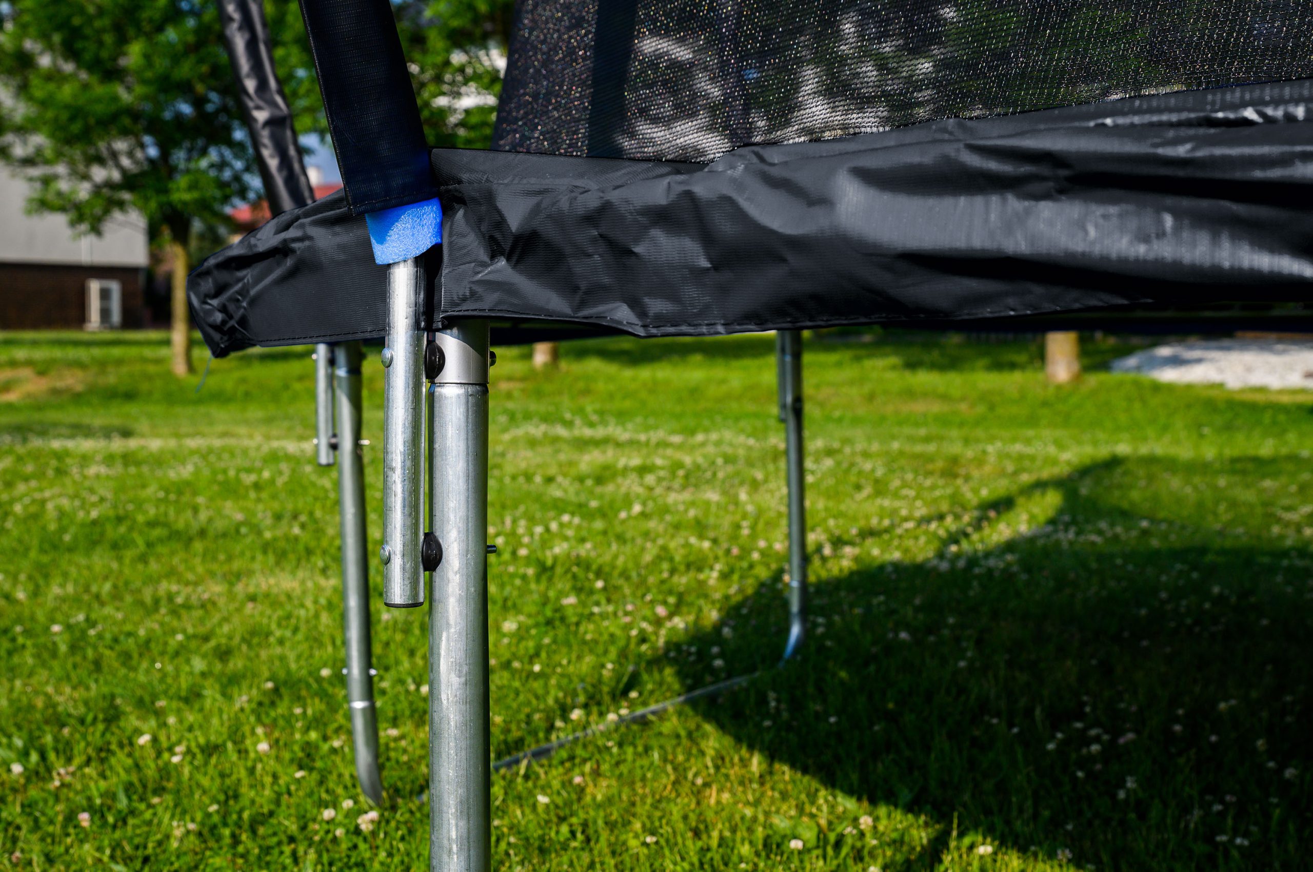 G21 SpaceJump trambulin védőhalóval, 366 cm, ajándék létrával, fekete színben - Image 4