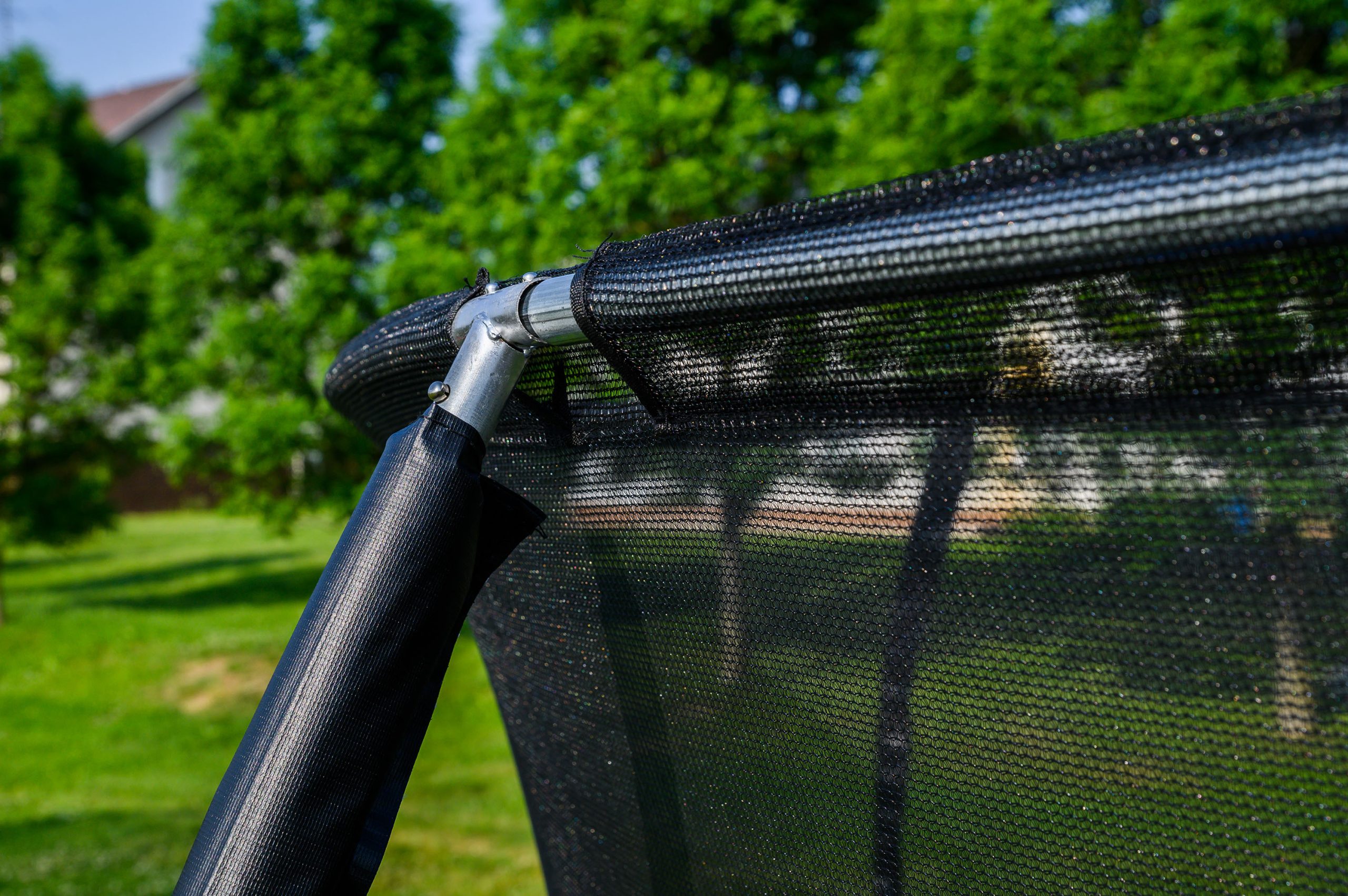 G21 SpaceJump trambulin védőhalóval, 366 cm, ajándék létrával, kék színben - Image 5