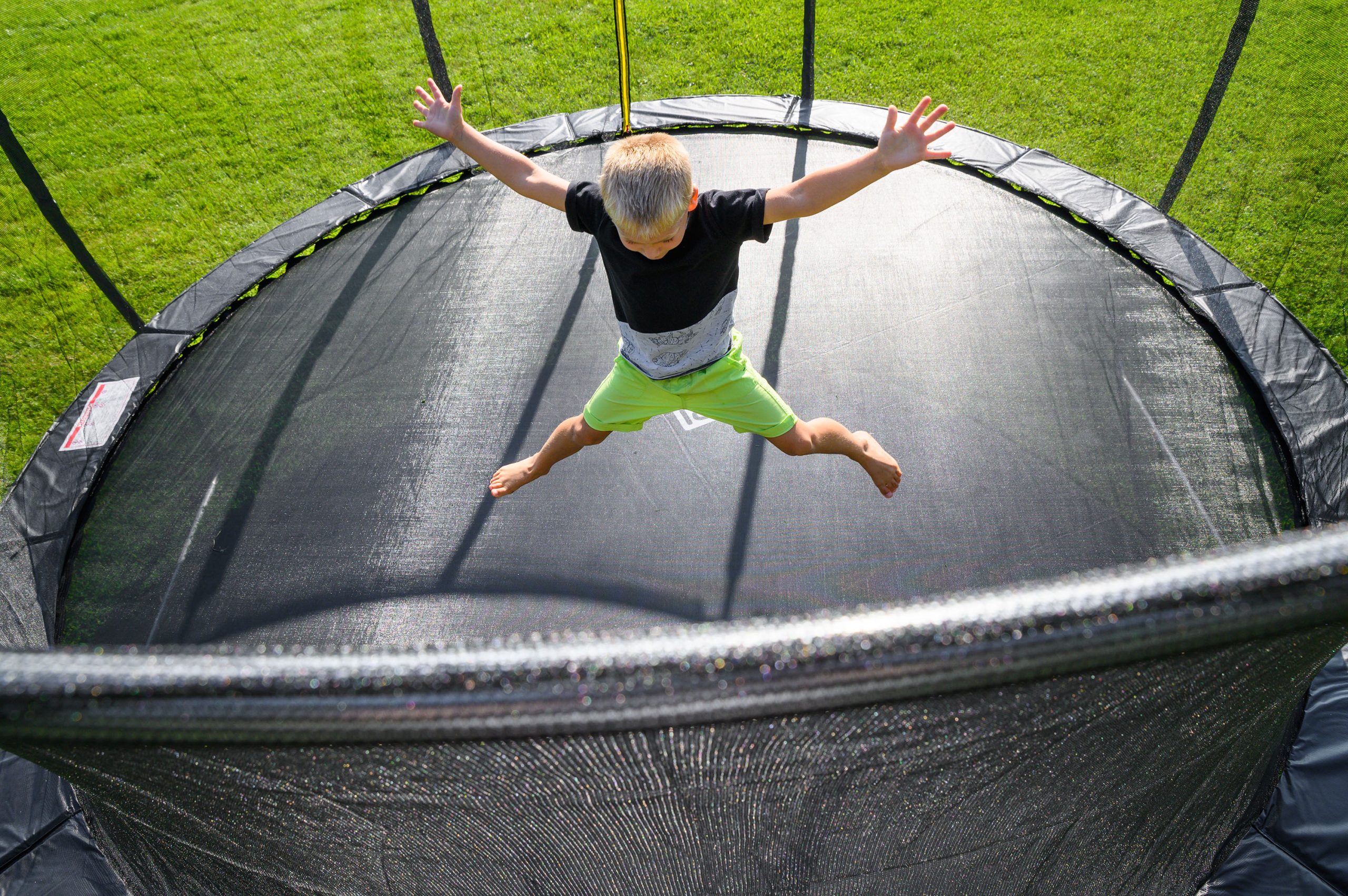 G21 SpaceJump trambulin védőhalóval, 430 cm, ajándék létrával - Image 7