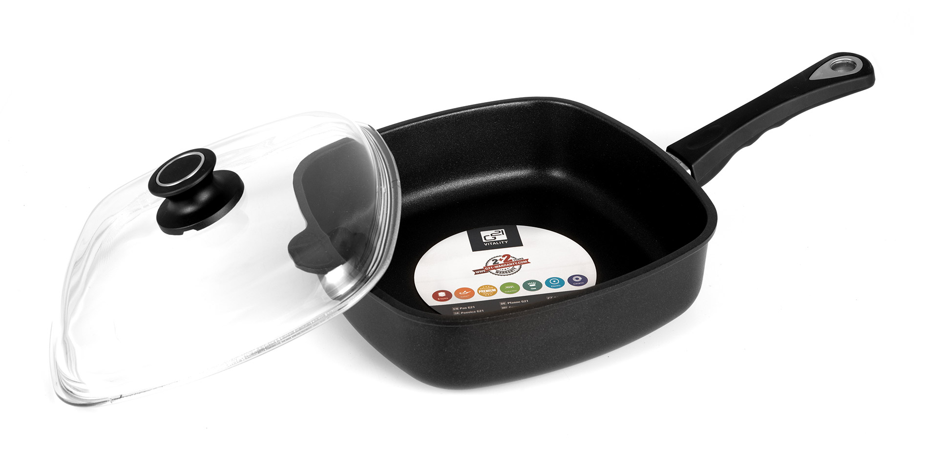 G21 Pool mély serpenyő fedéllel, 26 cm - Image 4