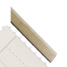 G21 Cumaru átvezető profil a WPC burkolócsempékhez, 38,5 x 7,5 cm sarok (jobb)