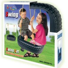 G21 játék - Gumiabroncs hinta, szögletes, fekete