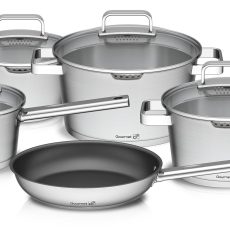 G21 Gourmet Magic 9 darabos edénykészlet fedővel, rozsdamentes acél