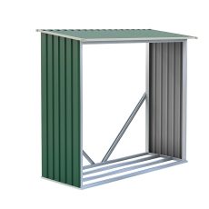 Tüzifa tároló G21 WOH 136 - 182 x 75 cm, zöld