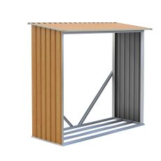 Tüzifa tároló G21 WOH 136 - 182 x 75 cm, barna