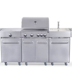 G21 Arizona gázgrill, BBQ Premium Line konyha 6 égőfej + ajándék nyomáscsökkentő