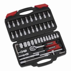 Kreator KRT500117 1/4" 46 darabos dugókulcs készlet