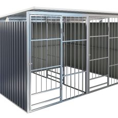 G21 KEN 886 kutyaketrec - 322 x 275 cm, két férőhelyes, szürke