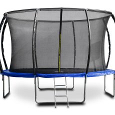 G21 SpaceJump trambulin védőhalóval, 366 cm, ajándék létrával, kék színben