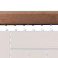 G21 Cseresznye átvezető profil a WPC burkolócsempékhez, 30 x 7,5 cm egyenes