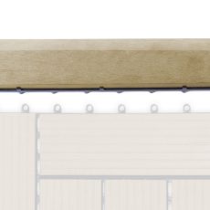 G21 Cumaru átvezető profil a WPC burkolócsempékhez, 30 x 7,5 cm egyenes