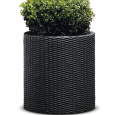 Keter Cylinder M virágcserép, grafitszürke