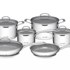 G21 Gourmet Miracle edénykészlet, egy serpenyővel több, 11 darabos, rozsdamentes acél/greblon