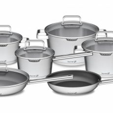 G21 Gourmet Magic edénykészlet, extra serpenyővel, 11 darabos, rozsdamentes acél