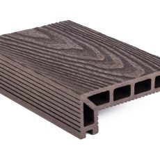 G21 kültéri elzáró burkolólap, 2,5 x 14 x 400 cm, Dark Wood, WPC