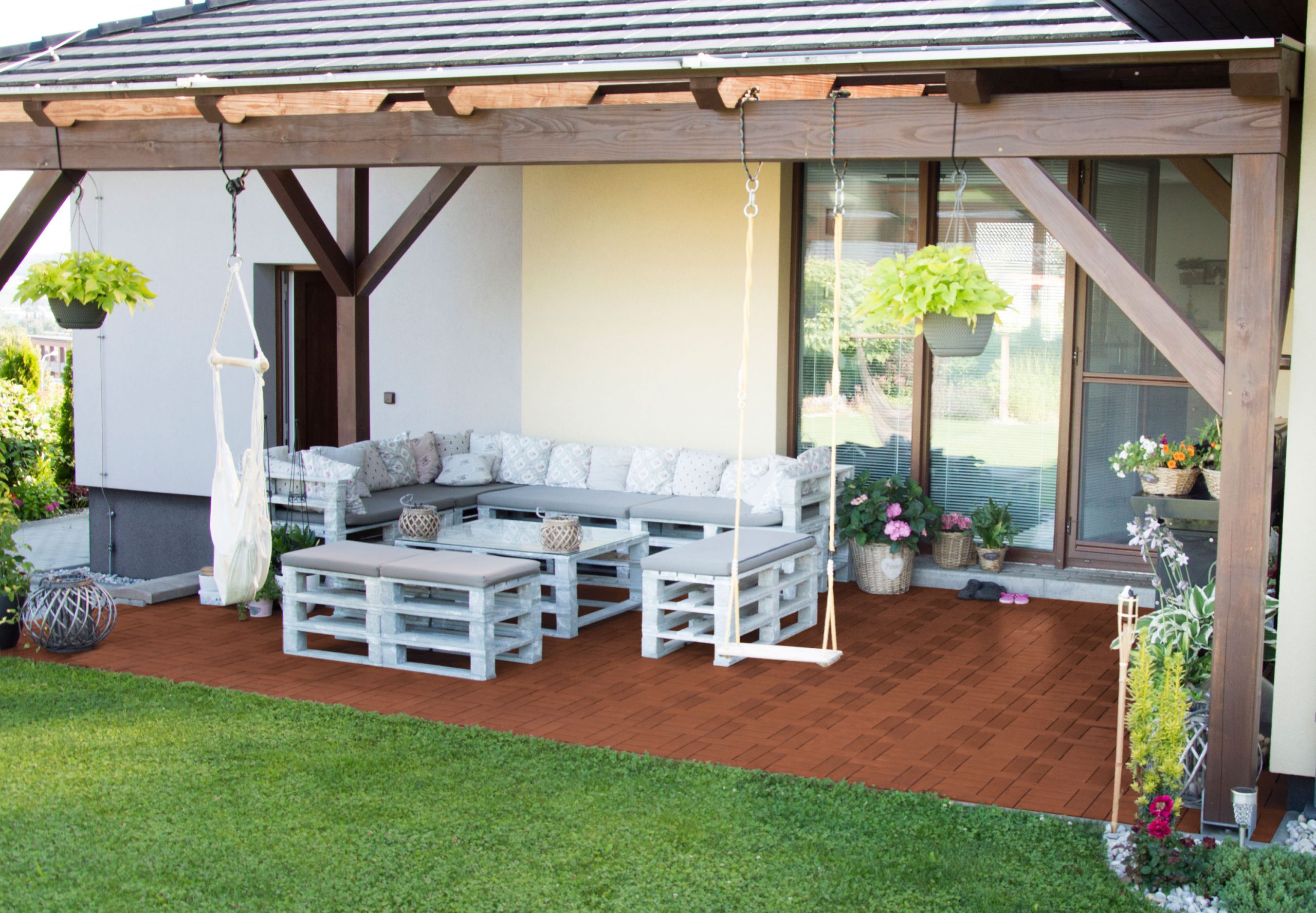 G21 Palmyra WPC burkolócsempe cseresznye 2,3 x 30 x 30 cm - Image 4