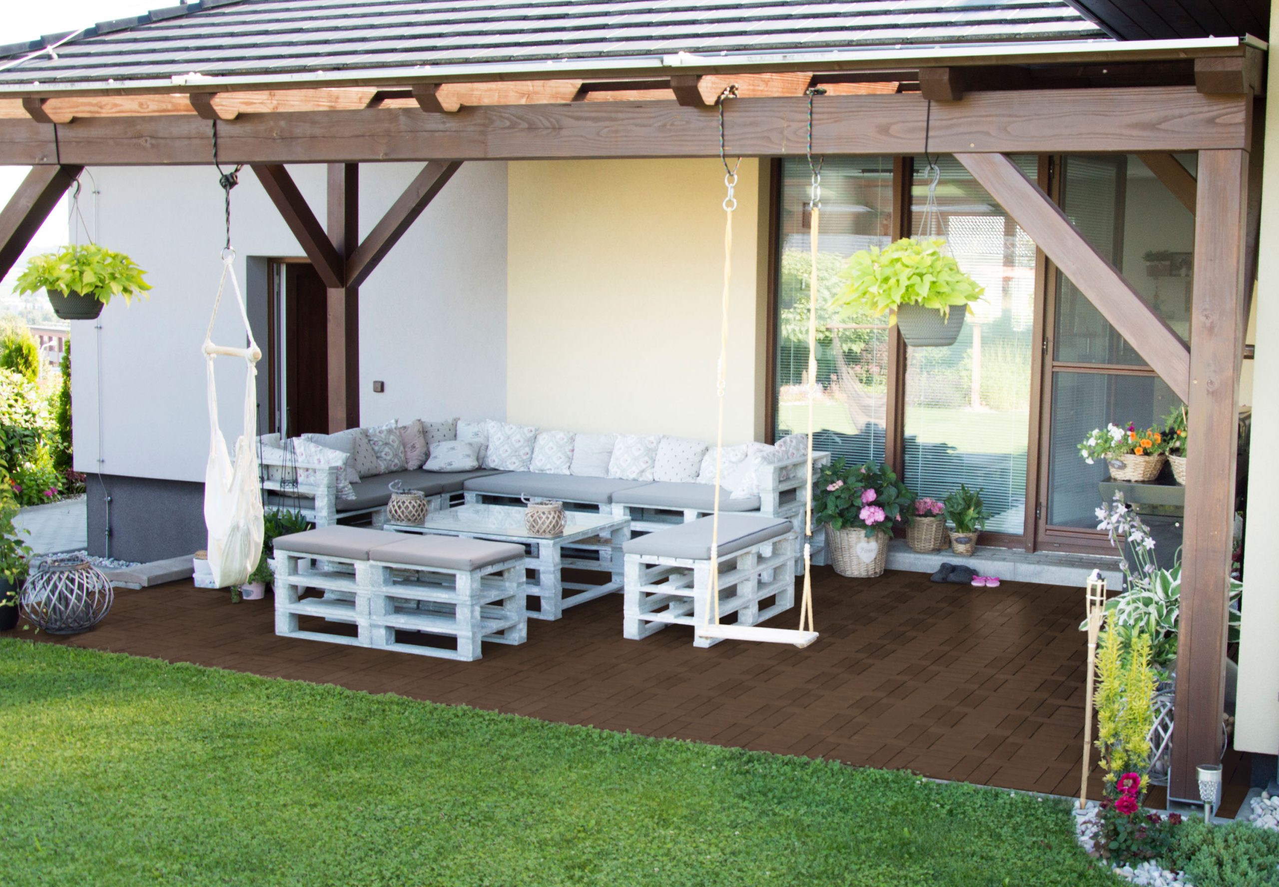 G21 Palmyra WPC burkolócsempe, indiai teak, 11 darab - Image 4