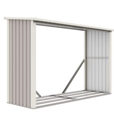 G21 WOH 335 tüzifa tároló - 242 x 89 cm, szürke