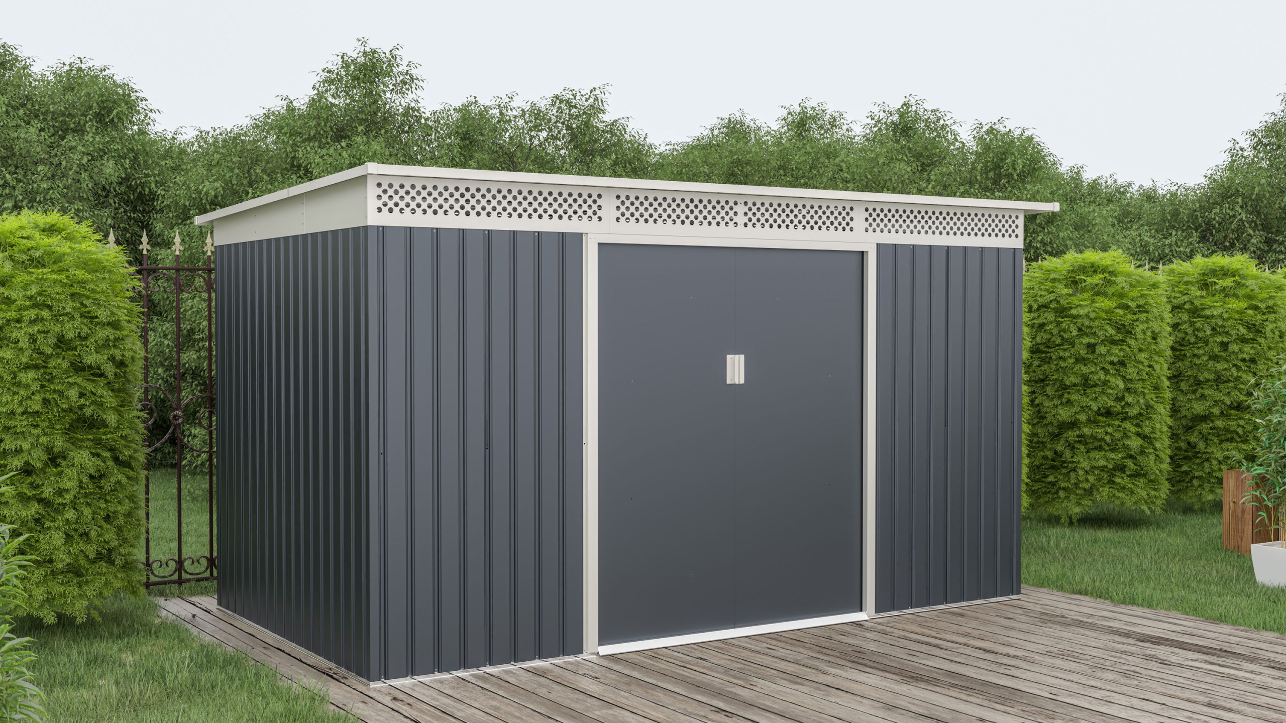 G21 GRAH 700 kerti tároló - 340 x 206 cm, antracit - Image 5