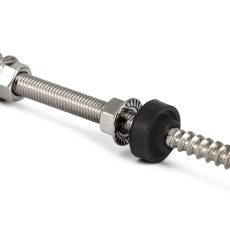 G21 tőcsavaros tetőkampó 10*200 mm, rozsdamentes acél