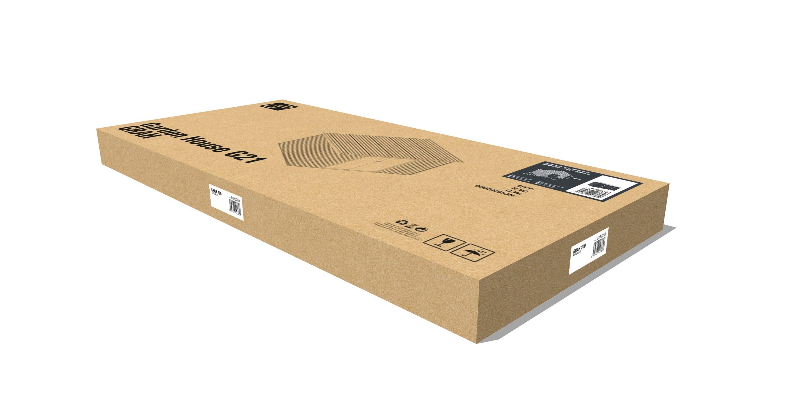 G21 GRAH 700 kerti tároló - 340 x 206 cm, antracit - Image 7