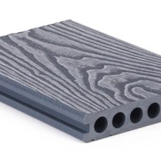 G21 kültéri burkolólap 2,5 x 14,8 x 400 cm, Silver Wood kerek lyukakkal, WPC