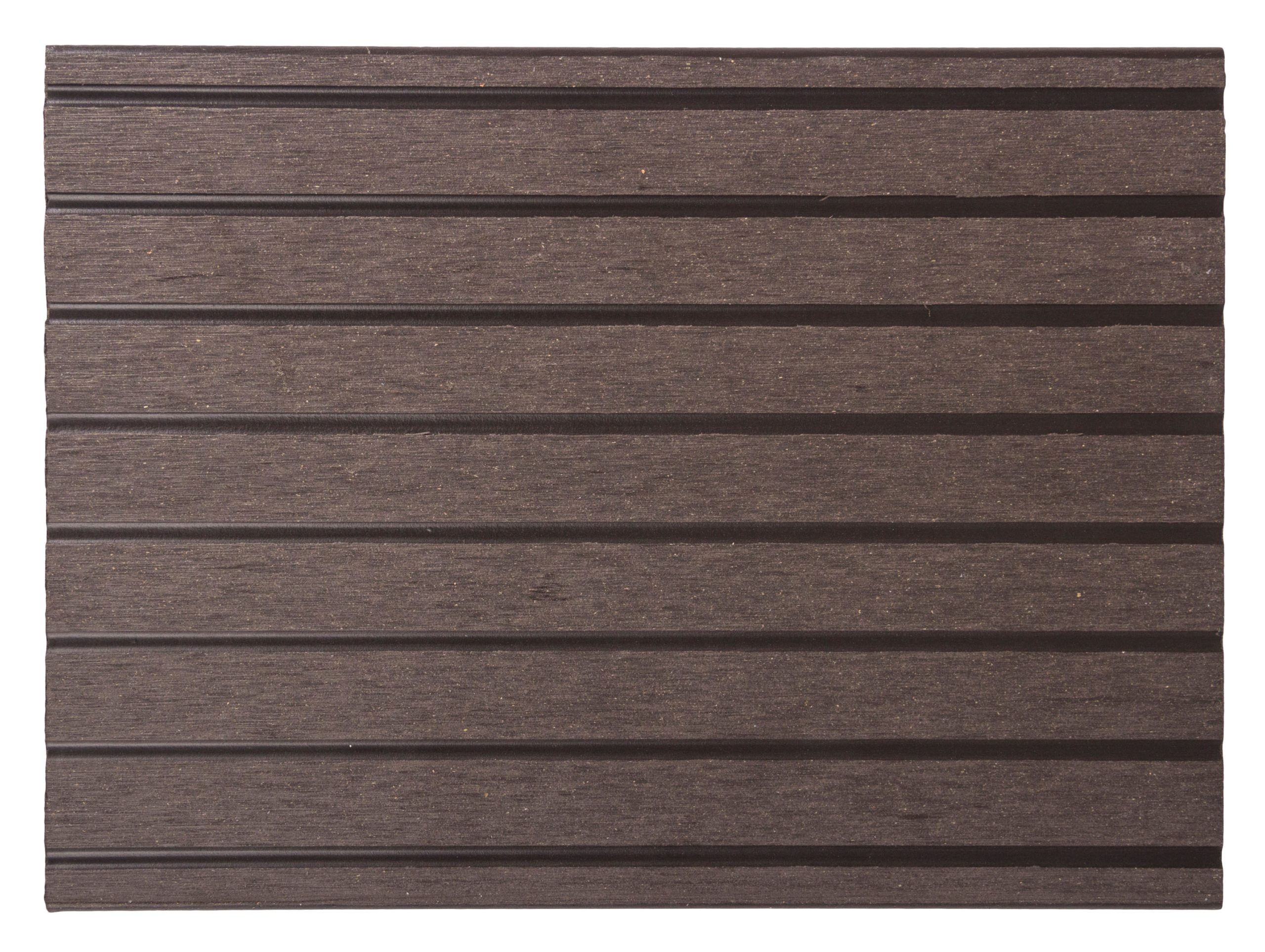 G21 padlóburkolat 2,5 x 14,8 x 400 cm, Dark Wood kerek lyukakkal, WPC - Image 5