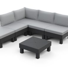 Keter Elements 5 személyes moduláris kerti bútorszett grafit