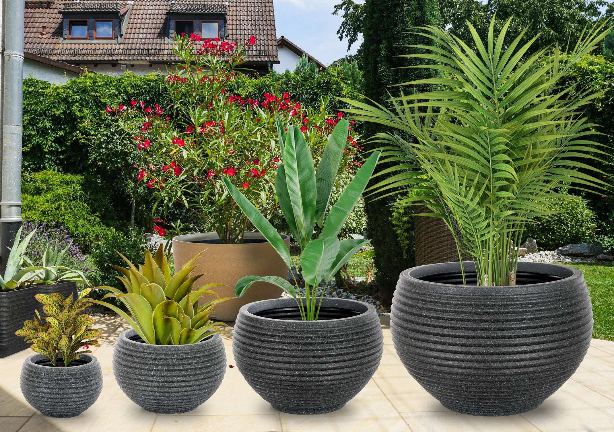 G21 Lava Ring virágcserép 53,5 x 53,5 x 35 - Image 8