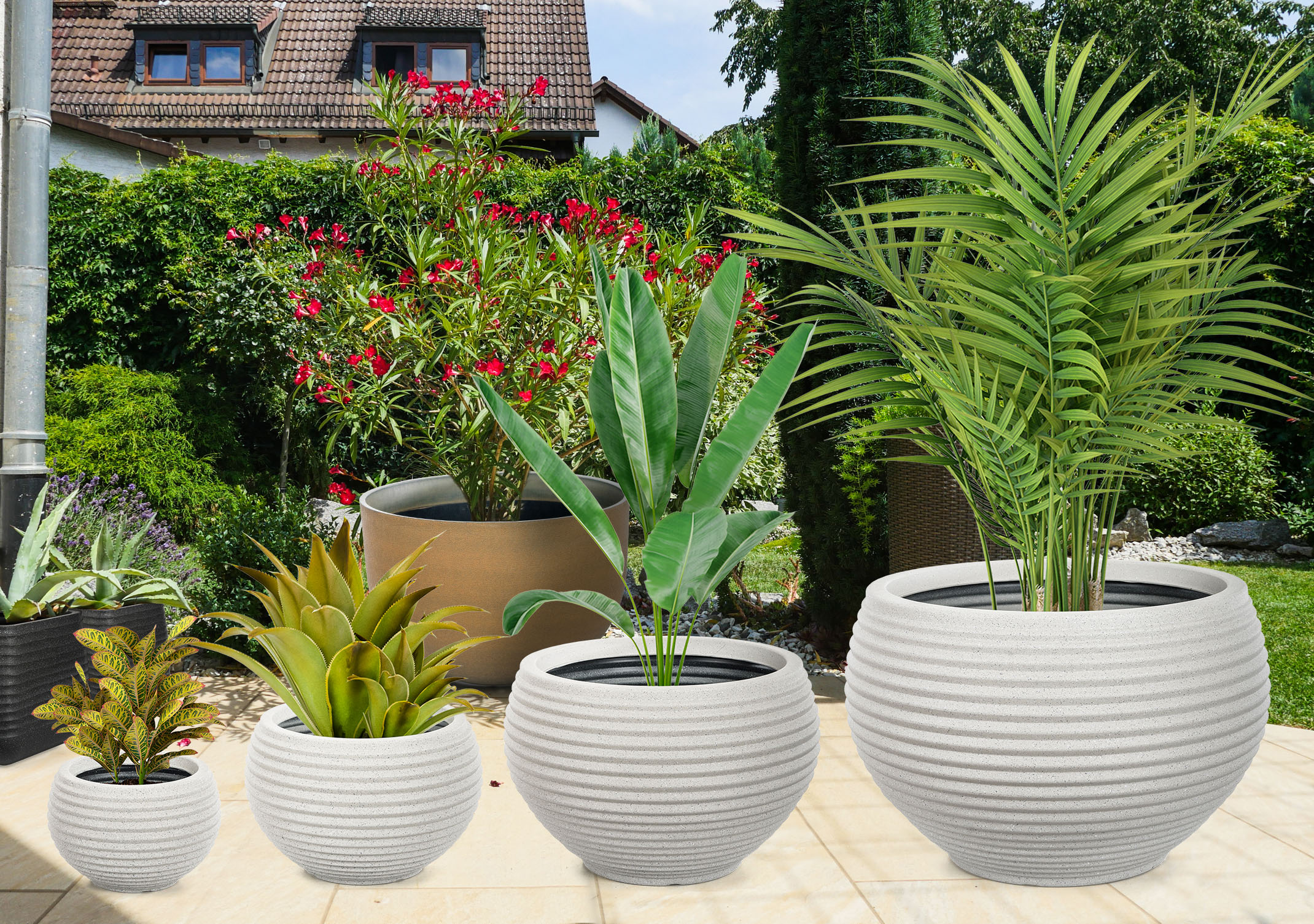 G21 Sand Ring virágcserép 40,5 x 40,5 x 26 - Image 8