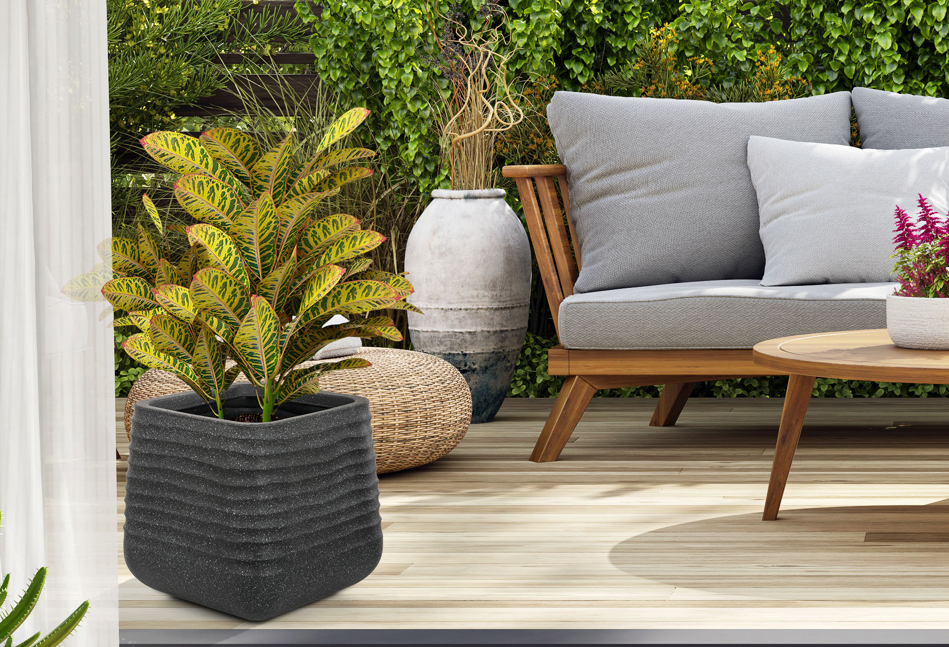 G21 Lava Cube virágcserép 38 x 38 x 37 - Image 8