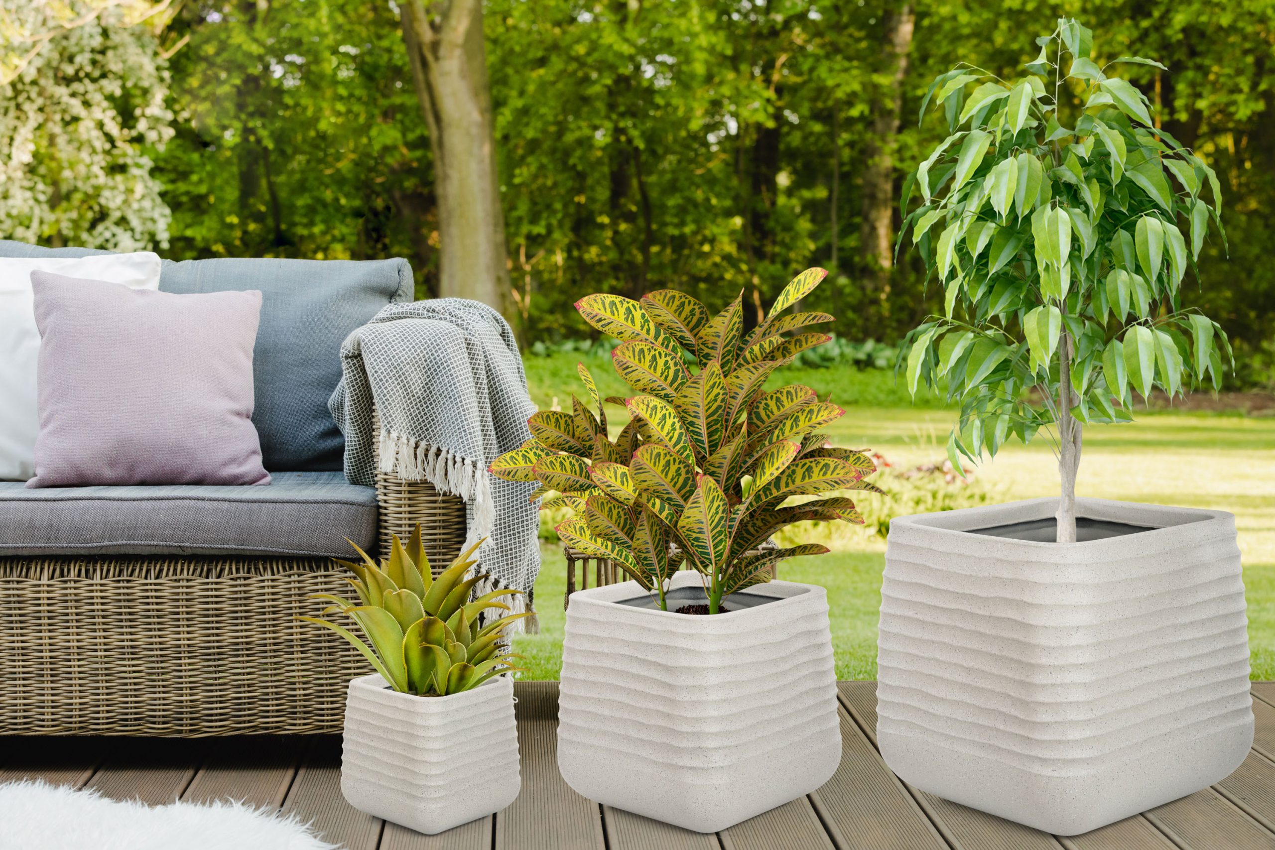 G21 Sand Cube viágcserép 28 x 28 x 27,5 - Image 9