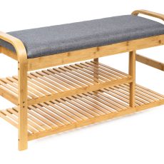 Cipőtartó állvány G21 90 x 33 x 50 cm, bambusz