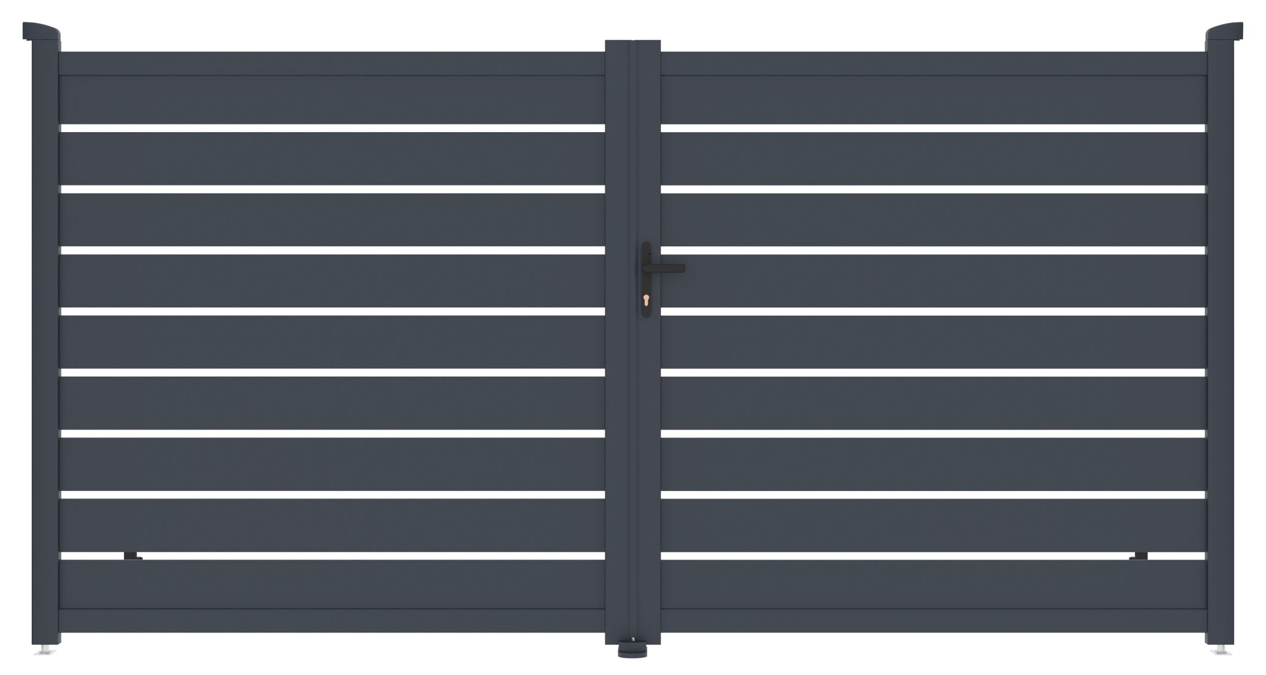 Kapu G21 Reno 350x176 cm kétszárnyú, antracit színű