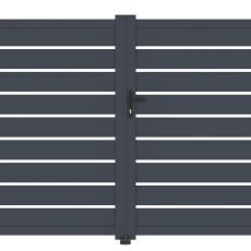 Kapu G21 Reno 350x176 cm kétszárnyú, antracit színű