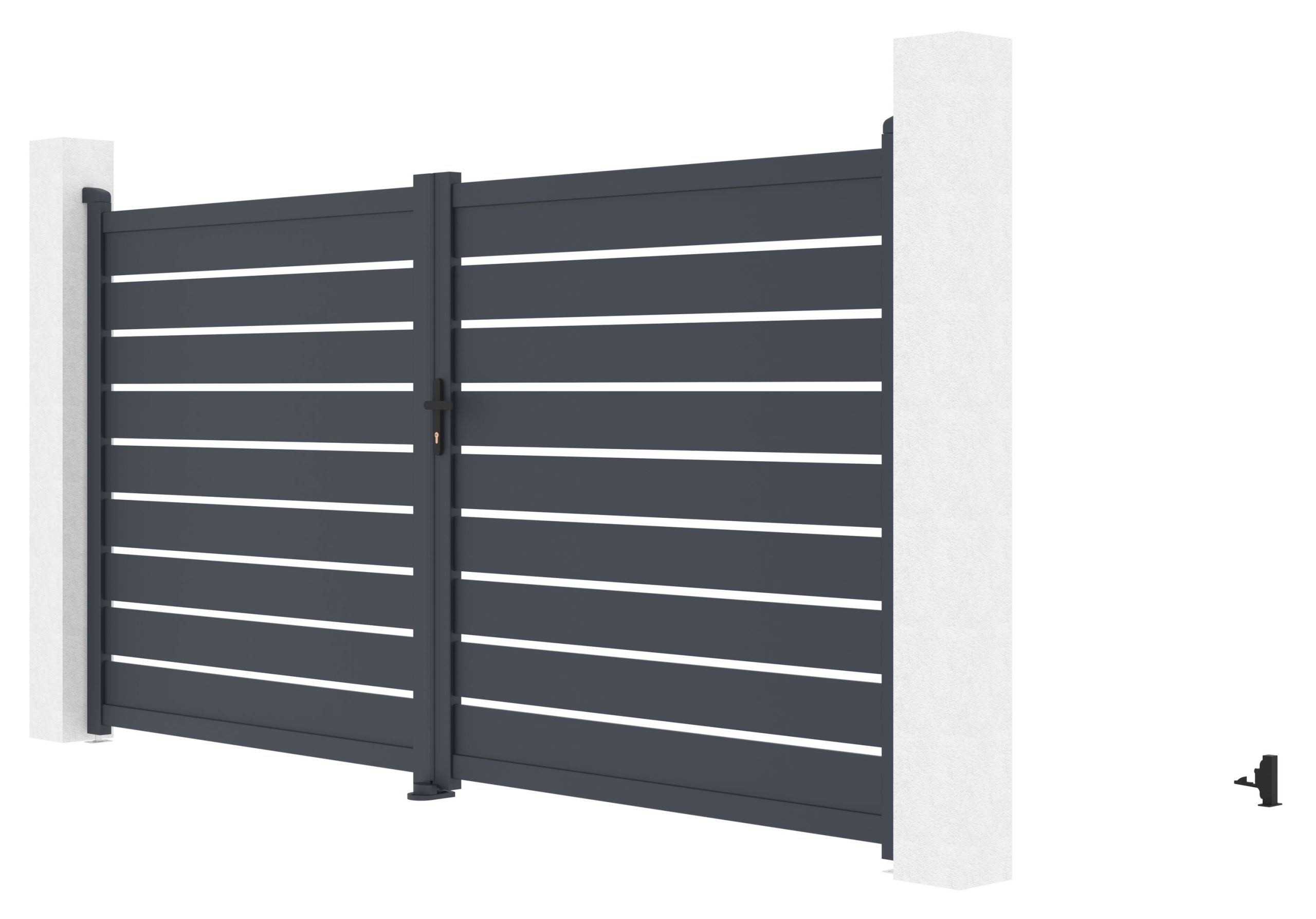 Kapu G21 Reno 350x176 cm kétszárnyú, antracit színű - Image 2