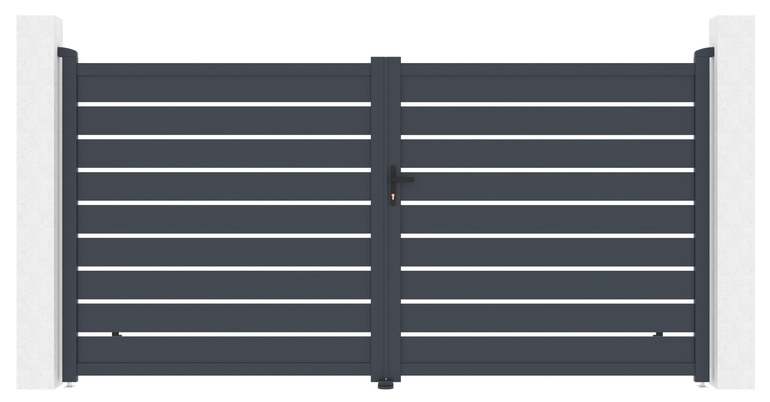 Kapu G21 Reno 350x176 cm kétszárnyú, antracit színű - Image 3