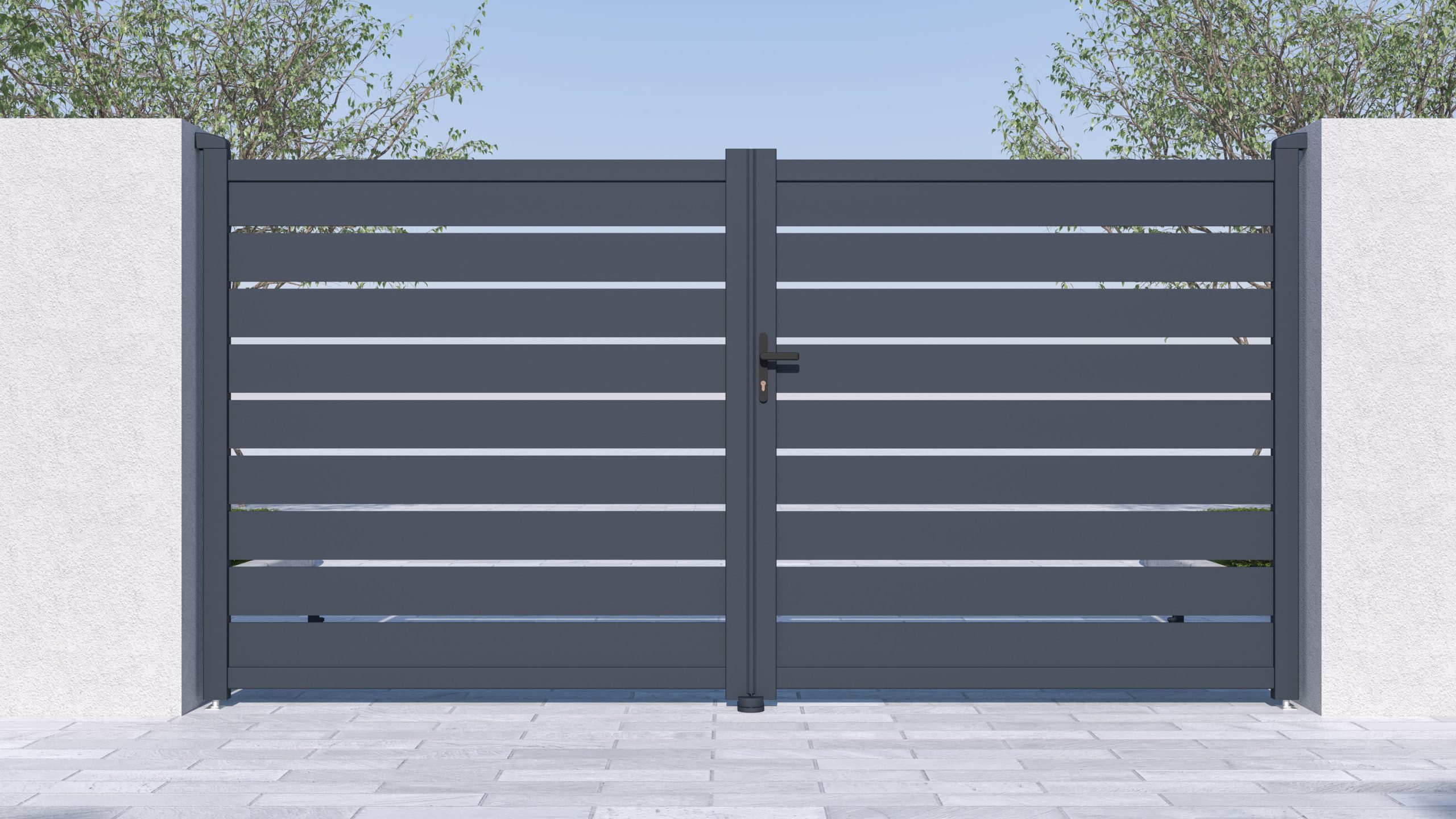 Kapu G21 Reno 350x176 cm kétszárnyú, antracit színű - Image 5