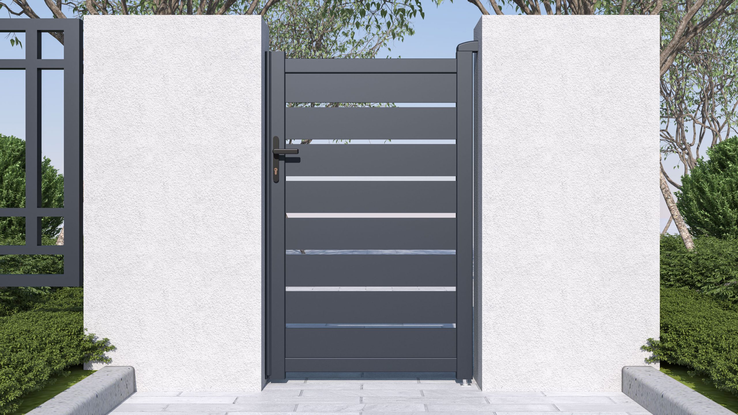 G21 Reno kiskapu 100x158 cm balos, antracit - Image 5