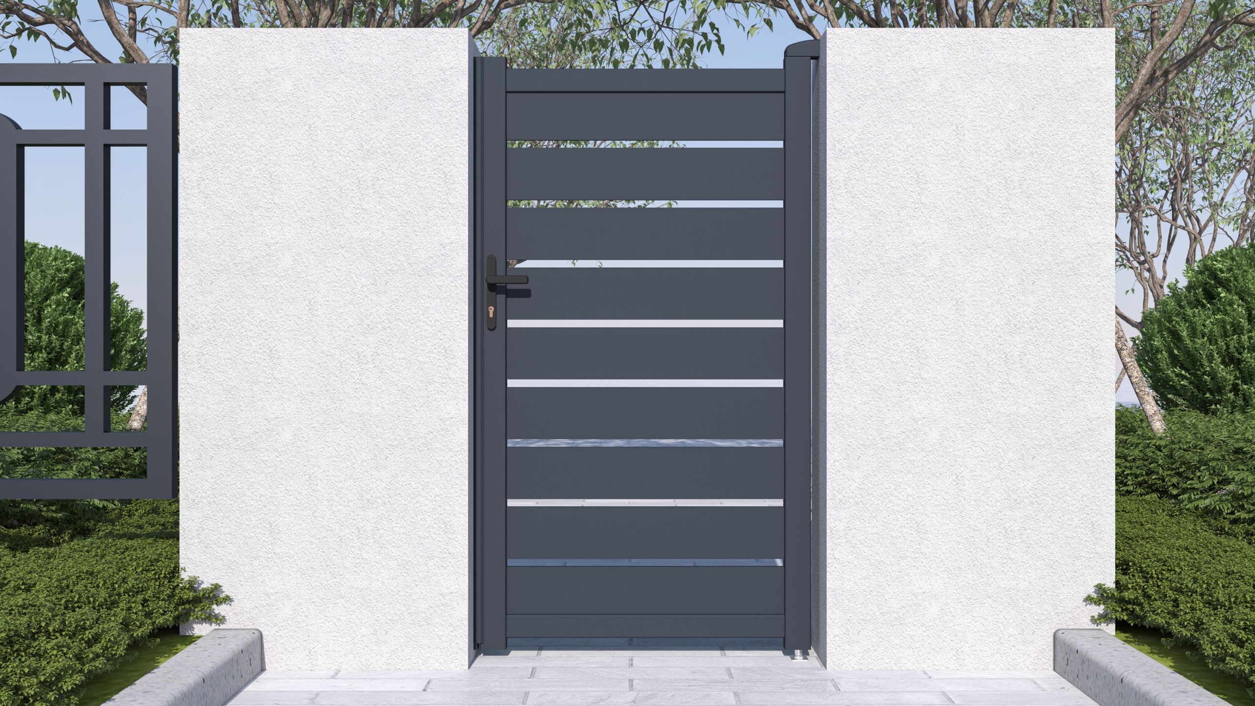 Kapu G21 Reno 100x176 cm balos, antracit - Image 5